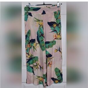 Jessica Simpson Tropical Print Wide-Leg Pants